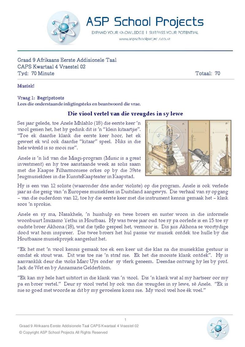 Grade 9 Exam Papers and Answers