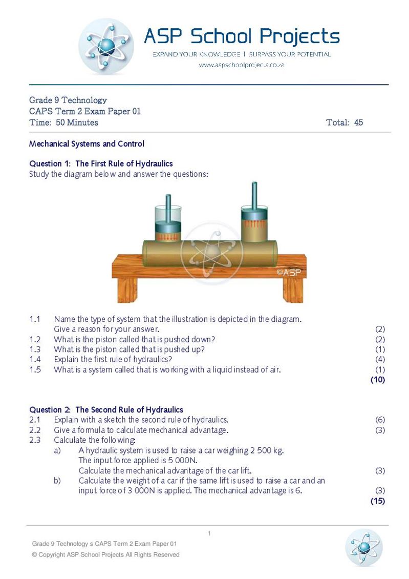 Grade 9 Exam Papers and Answers