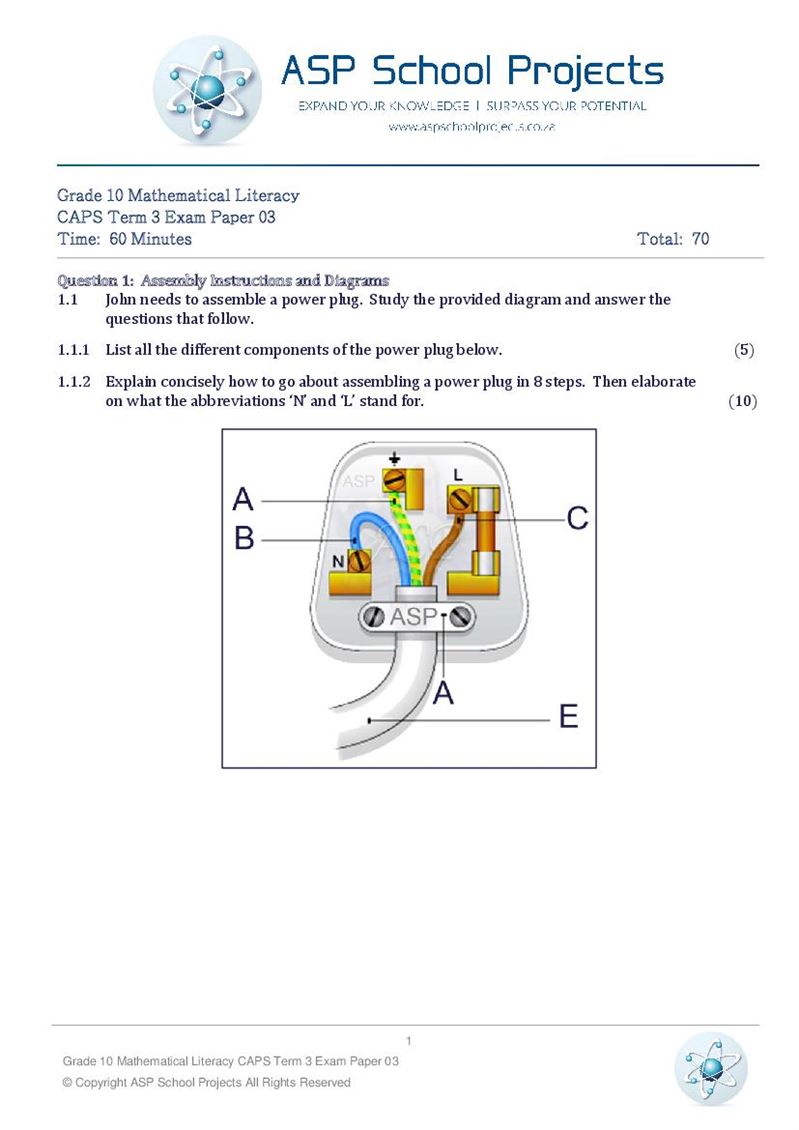 Grade 10 Exam Papers and Answers
