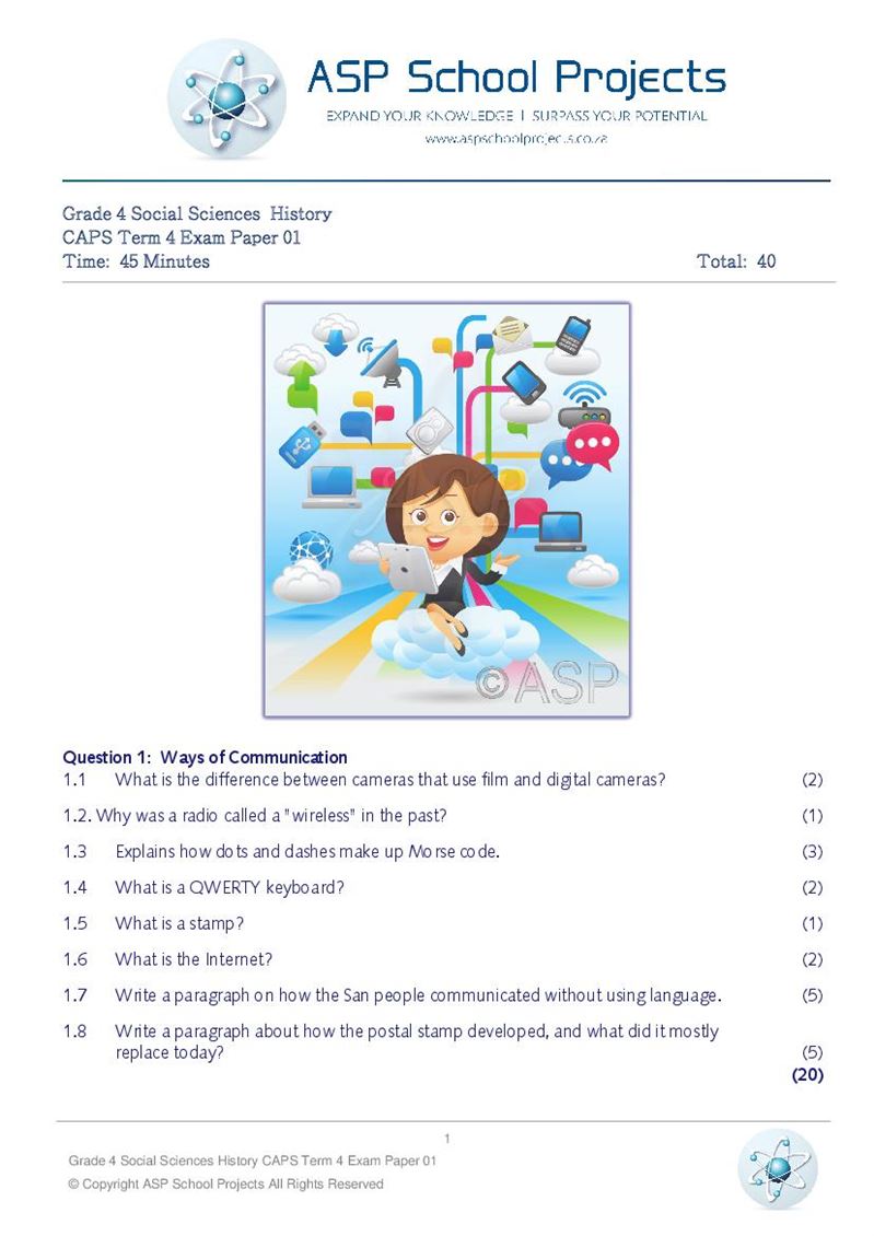 Grade 4 Exam Papers and Answers