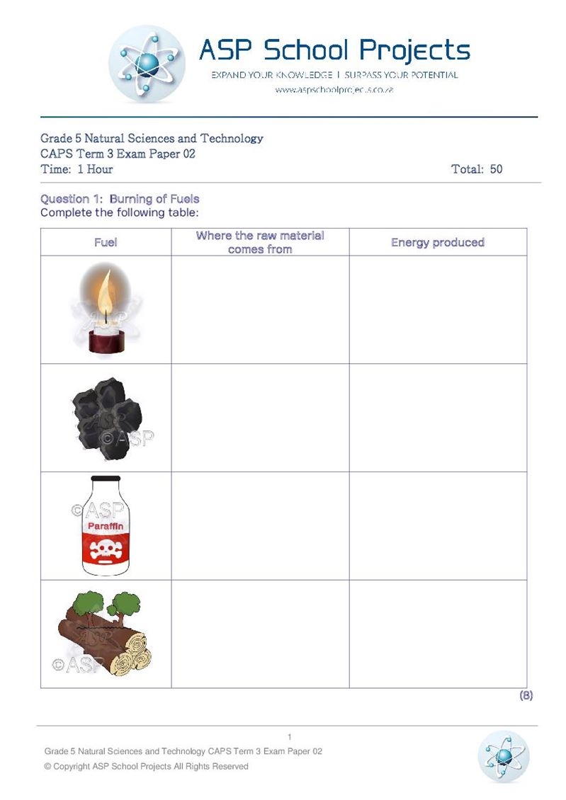 Grade 5 Exam Papers and Answers