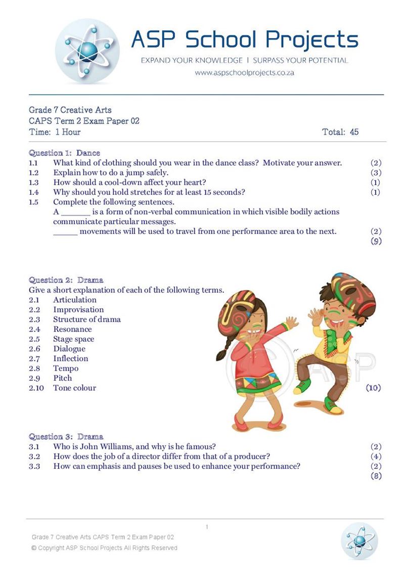 Grade 7 Exam Papers and Answers